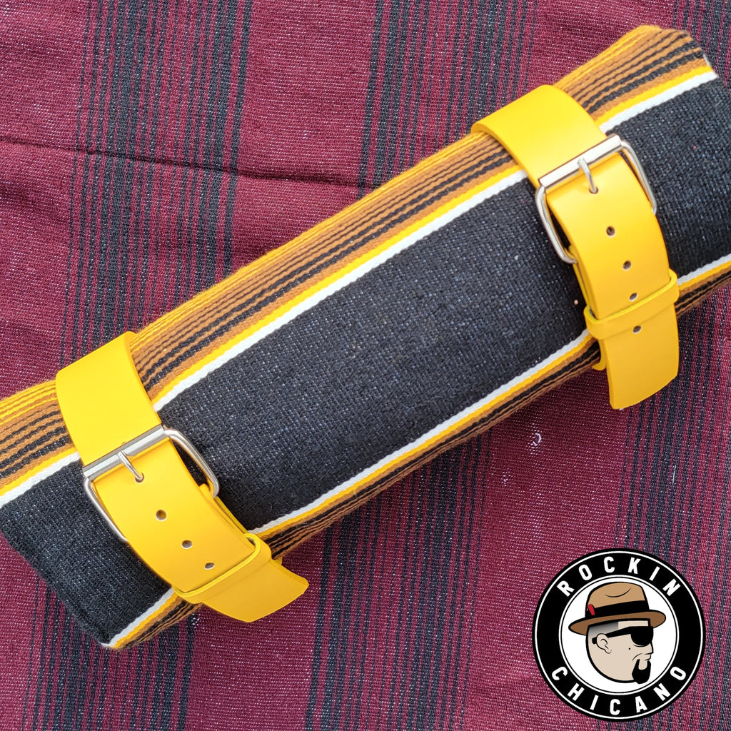 Black and yellow Sarape Roll with yellow straps