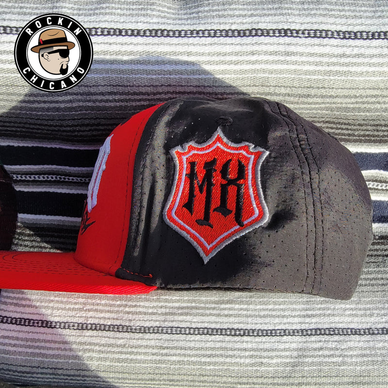 Mexico Snapback hat Red and black