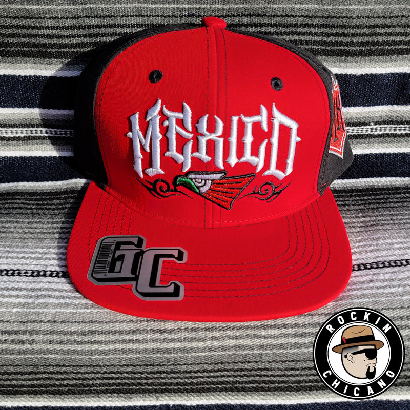 Mexico Snapback hat Red and black