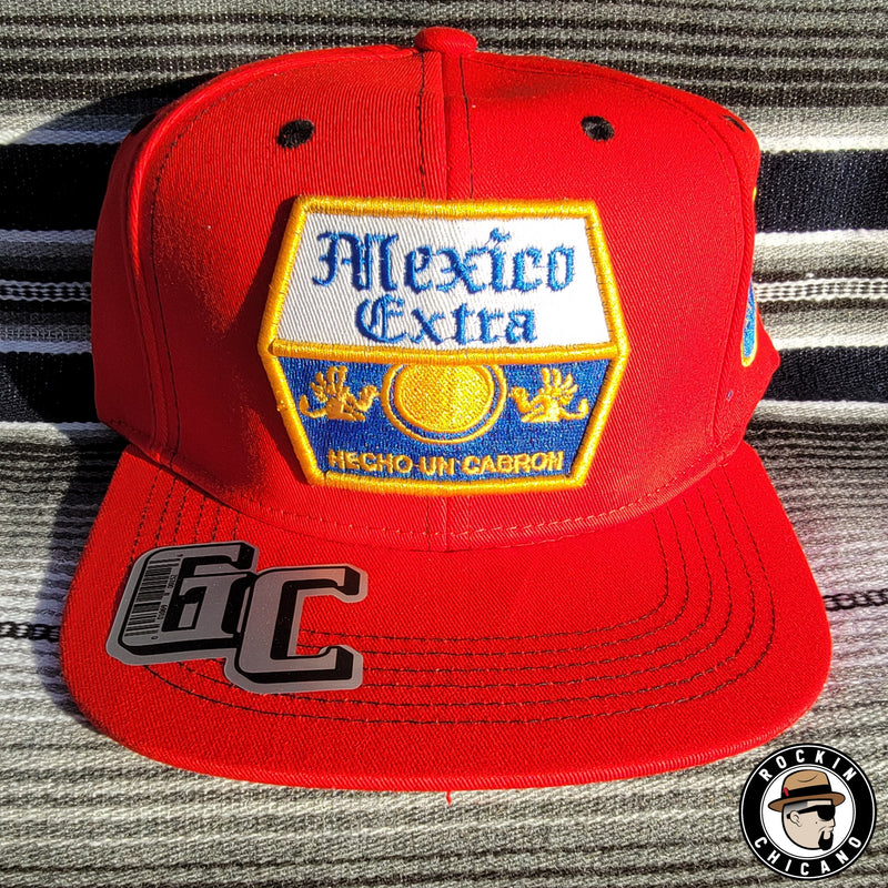 Mexico Extra Snapback hat Red