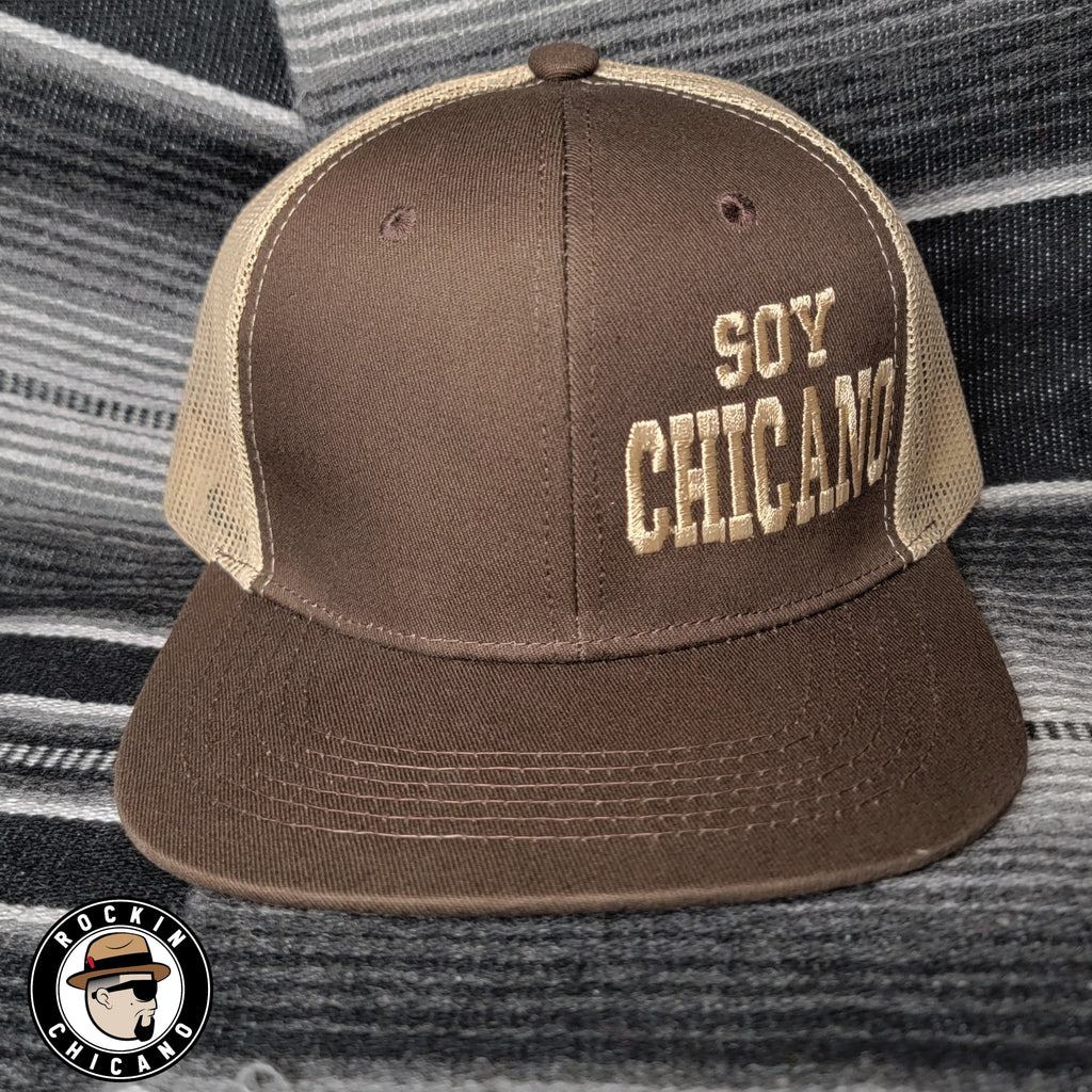Soy Chicano in Brown Snapback hat