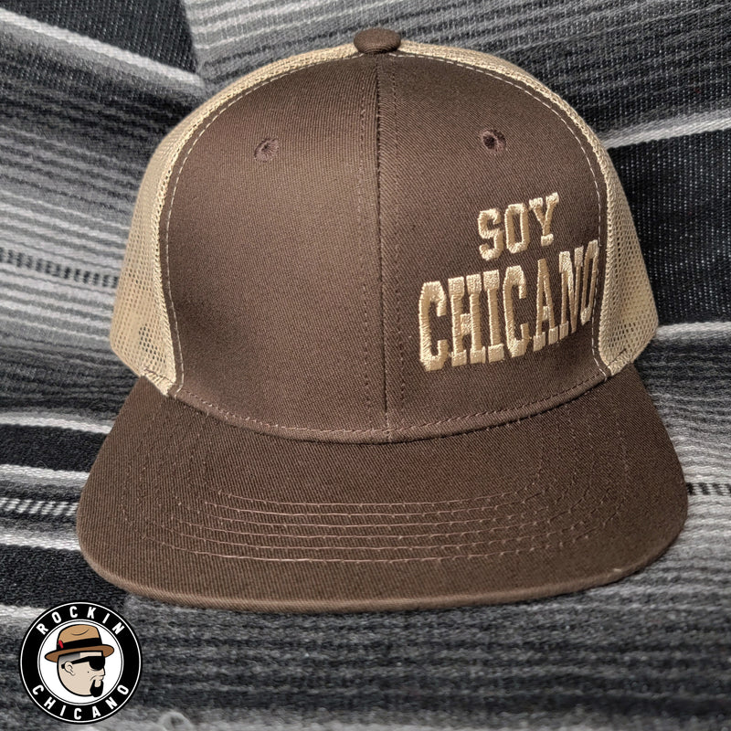 Soy Chicana Snapback hat - Navy and gray