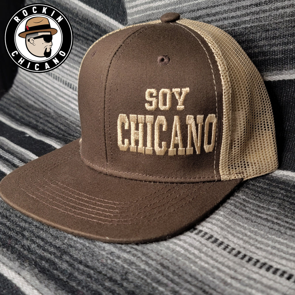 Soy Chicano in Brown Snapback hat