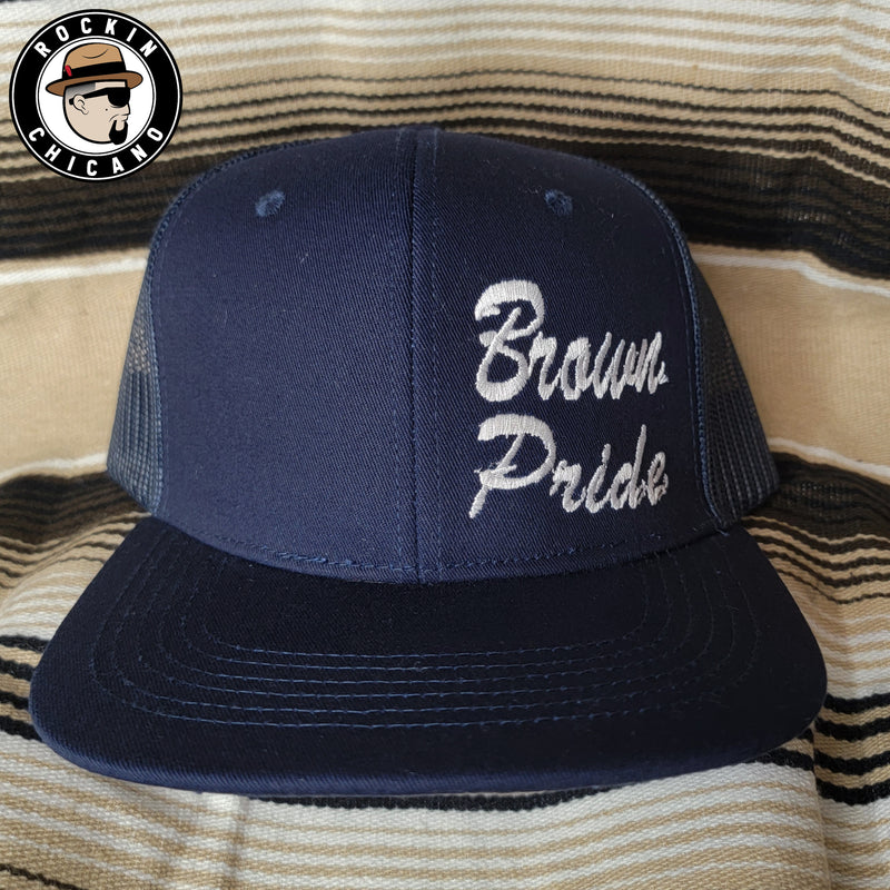 Brown Pride in Navy Snapback hat