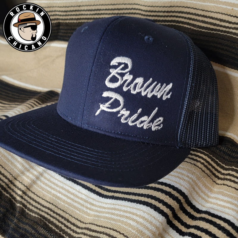 Brown Pride in Navy Snapback hat