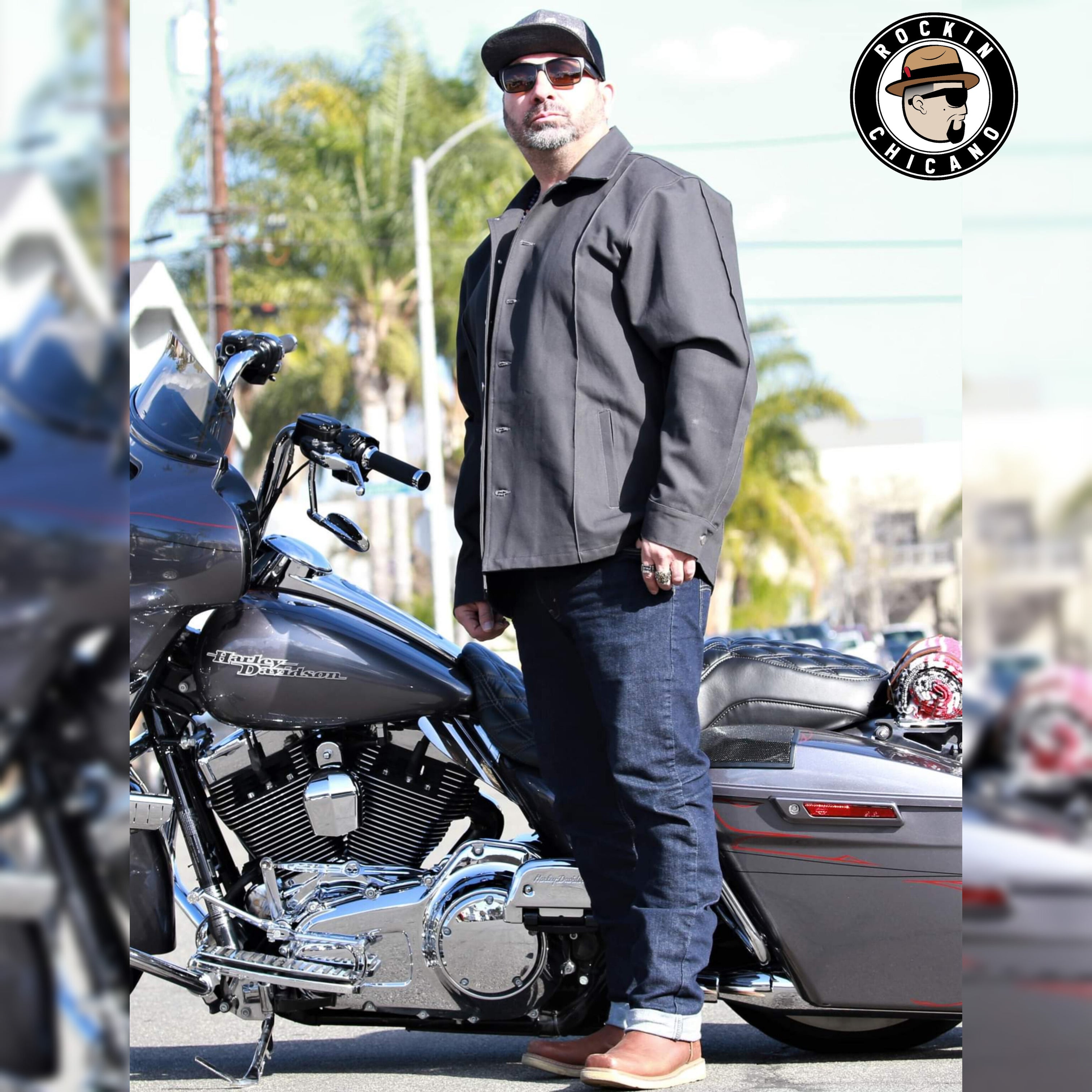 ジャケット・アウター STANDARD CALIFORNIA for RHC Denim Jacket Runyon Fitted Western Denim Jacket | Grey Rinse – California