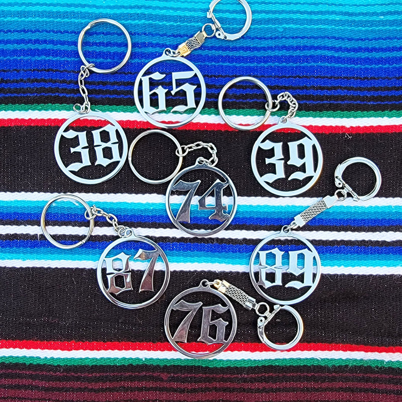1965 Chevy Bowtie Seatbelt Belt - Black and White