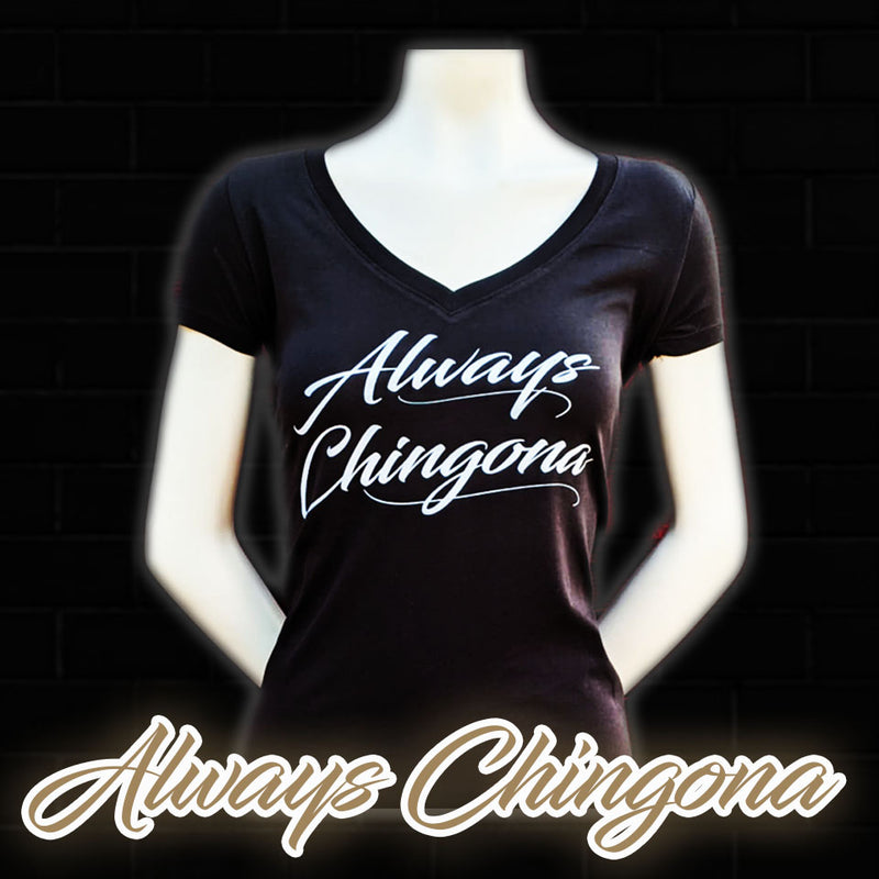 Brown & Proud Chicana V-Neck Tee