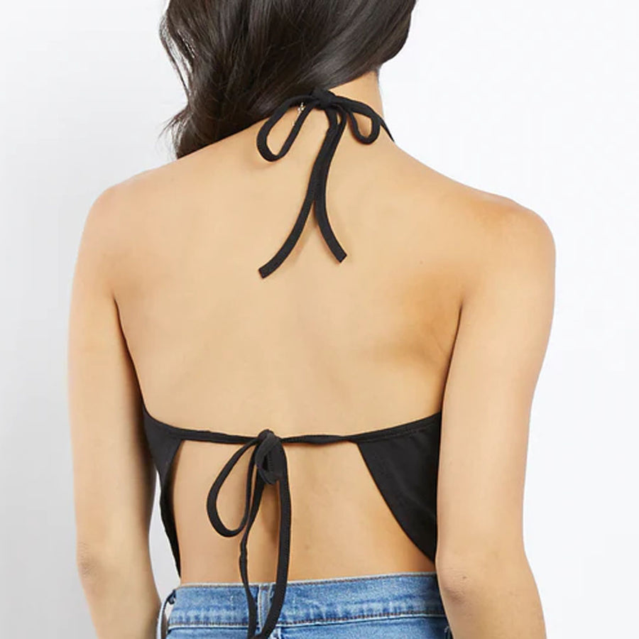 Black Bandana Halter Top – Rockin Chicano