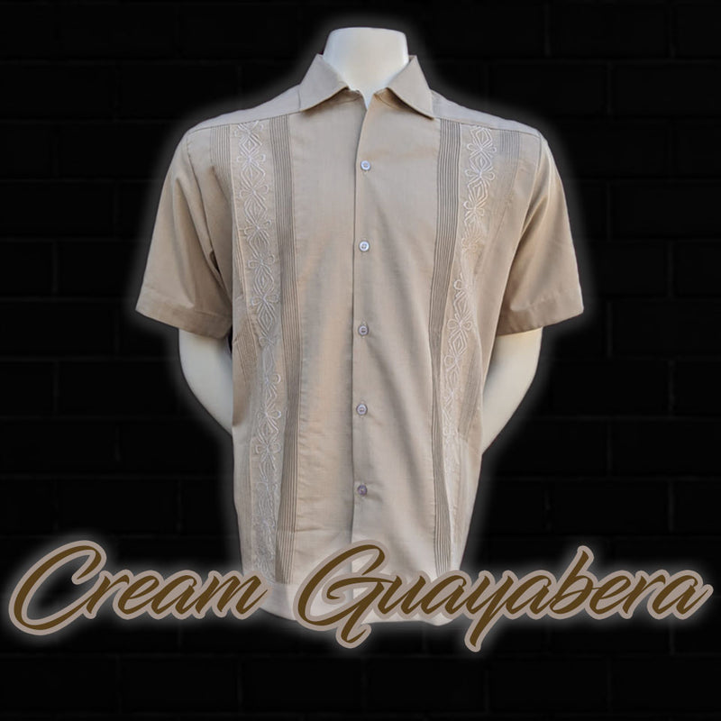 Cream Guayabera