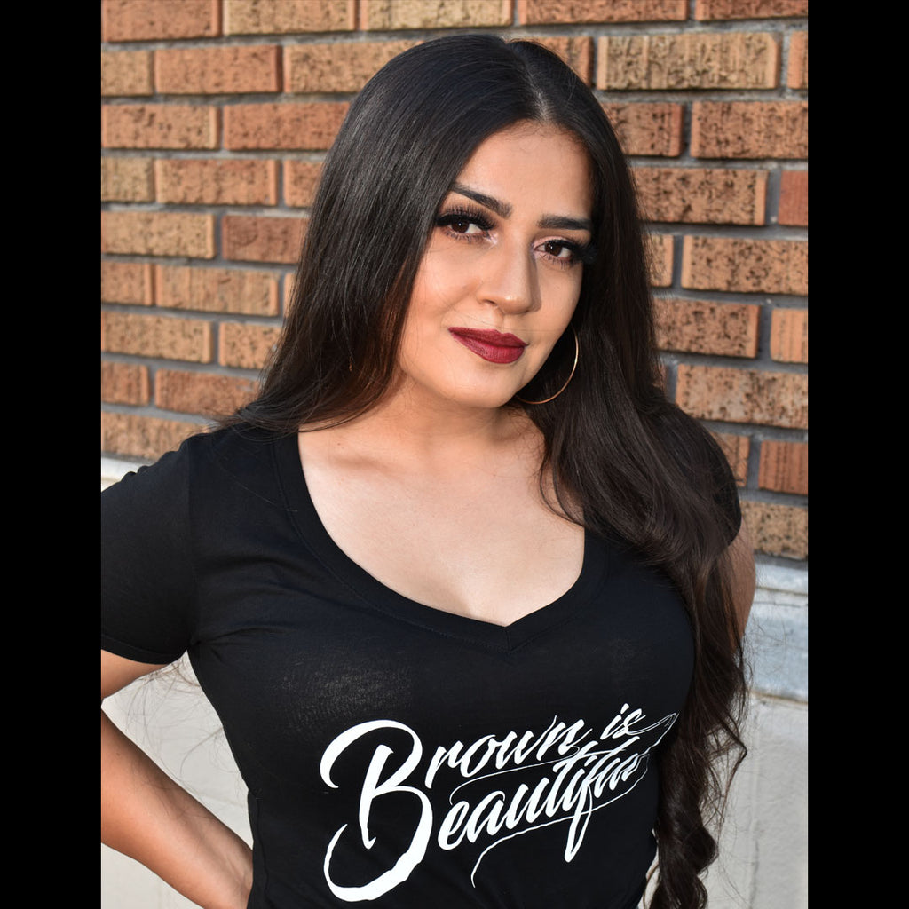 Brown is Beautiful V-Neck Tee